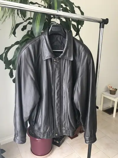 Men’s Genuine Leather Jacket + Sweater, View more