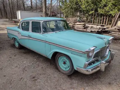 1956 Studebaker president all original all there motor seized up from sitting should be able to free...