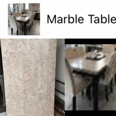 MARBLE DINNING TABLE( perfect idea to use for counter top ), View more