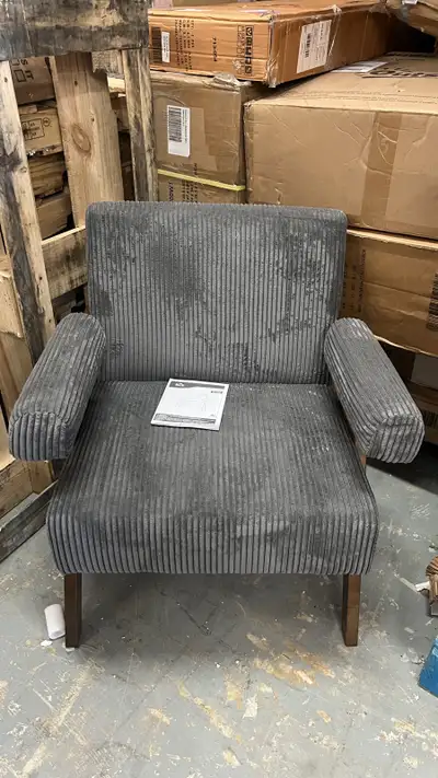 Corduroy Accent Chair Armchair with Wide Seat and Soft Padded Ar, View more