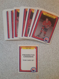 CARTES DE HOCKEY VINTAGES AHL FREDERICTON CANADIENS 1991-92