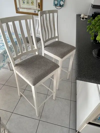 2 Tall Bar Height Chairs, View more