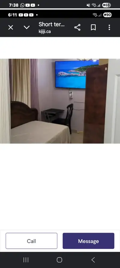 Short term room rental available in Edmonton Alberta for single working person onr weekly special ra...