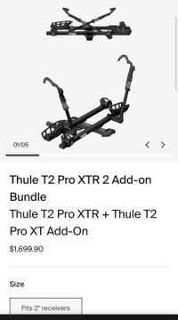 Thule T2 Pro XTR + 2 Bike Rack