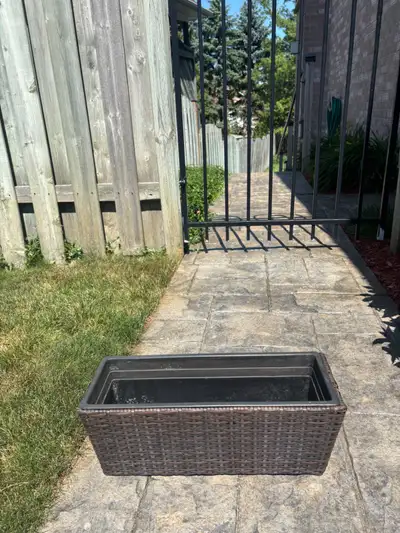 Outdoor wicker planter, View more