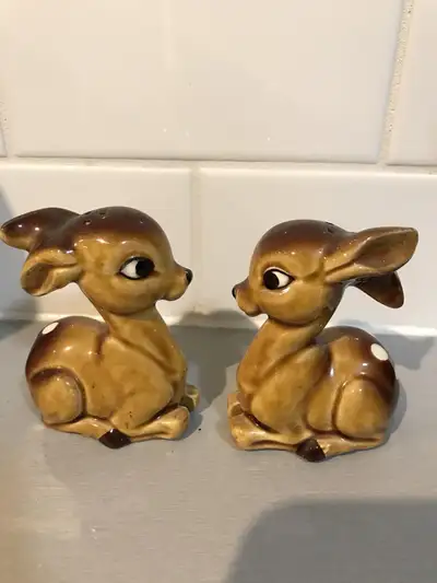 Ceramic Fawn Salt & Pepper Shakers, View more