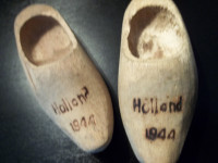 Hand Carved Dutch clogs, vintage