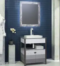 Brand New Brockston 30” Vanity in Grey -Comes with LED Mirror