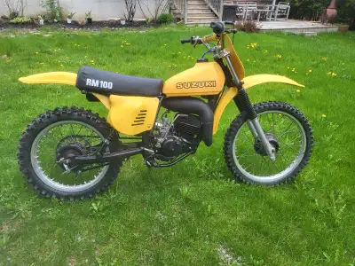 1978 Suzuki RM100 Engine rebuilt, new top end, crank checked, all new old stock Suzuki engine and tr...