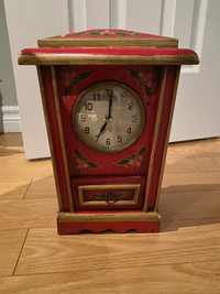 Mini Christmas grandfather clock 