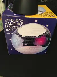 Disco Ball 8" with rotating stand