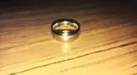 Gold Lord of the Rings Ring - Elven Inscriptions