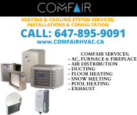 Heating, cooling and air conditioning service and installation