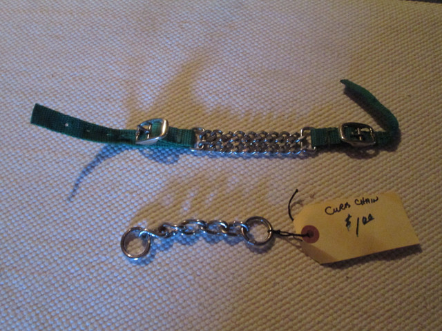 used rubber bit and 2 curb chains in Equestrian & Livestock Accessories in Peterborough - Image 2