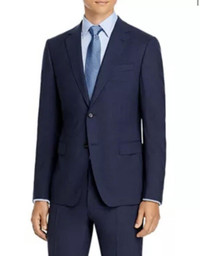 Harry Rosen Zegna Blue Wool Suit
