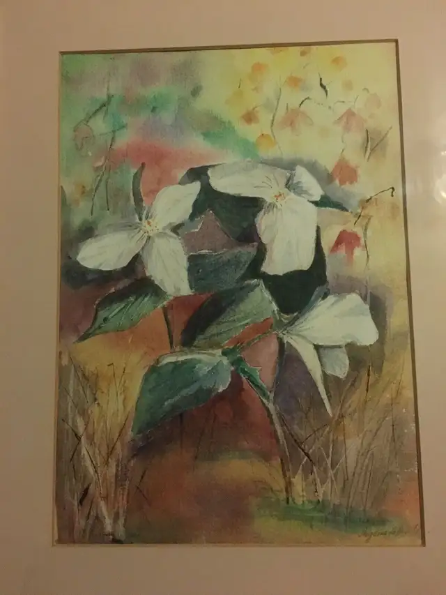 Watercolour bright floral arrangement  in Arts & Collectibles in Ottawa - Image 3