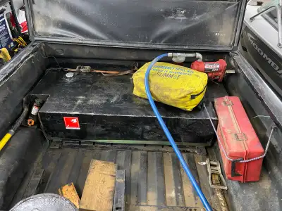 custom built 3 year ago to fit under my sled deck. built in 10 gauge steel. in good shape just built...