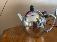 Silver teapot