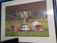 75th anniversary.
Grey cup Number and limited edition print

