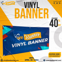 VINYL BANNERS Designing and Printing 40% OFF.