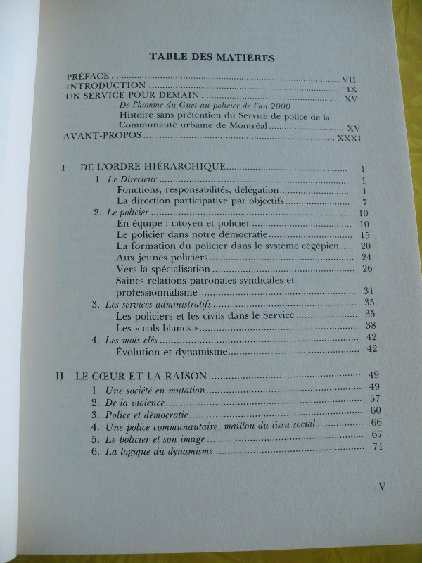 POLICE LE DEFI DES ANNEES 2000 ( HENRI-PAUL VIGNOLA ) dans Manuels  à Longueuil/Rive Sud - Image 3