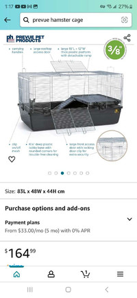 Hamster/ Guinea pig Cage