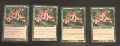 Magic the Gathering: 4 x Ravenous Baloth ON Asking price $40