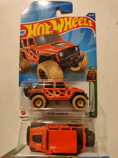 New Hot Wheels Mainline Jeep Wrangler Treasure Hunt 1:64 diecast, View more