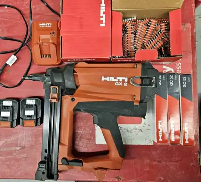 HILTI GX 2 Gas actuated Concrete Nailer full set Gas & Nails, View more