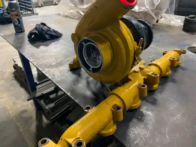 Engine failed due to bad valve. Block and head would need work. All other parts are operational. Oil...