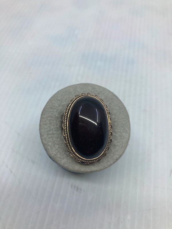 Bague vintage cornaline cabochon argent 925 gr. 7 1/4 dans Bijoux et montres  à Ville de Montréal - Image 2