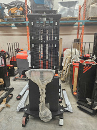 Semi-Electric Pallet Stacker - Free Delivery