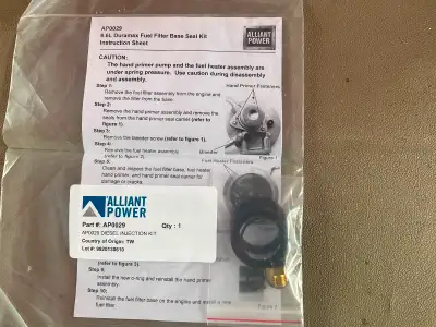 6.6 Duramax fuel filter seal kit for diesel primer kit if you had to buy a whole new pump for the di...