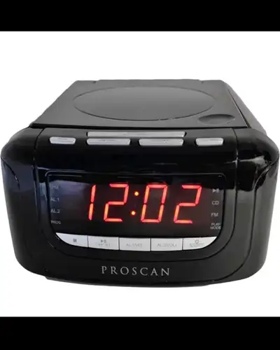 Sylvania Alarm Clock Radio with CD Player and USB Charging, , View more