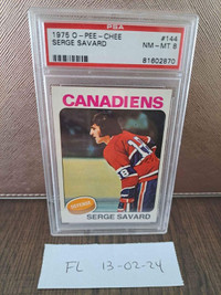 Cartes PSA Serge Savard Canadiens de Montréal 1975