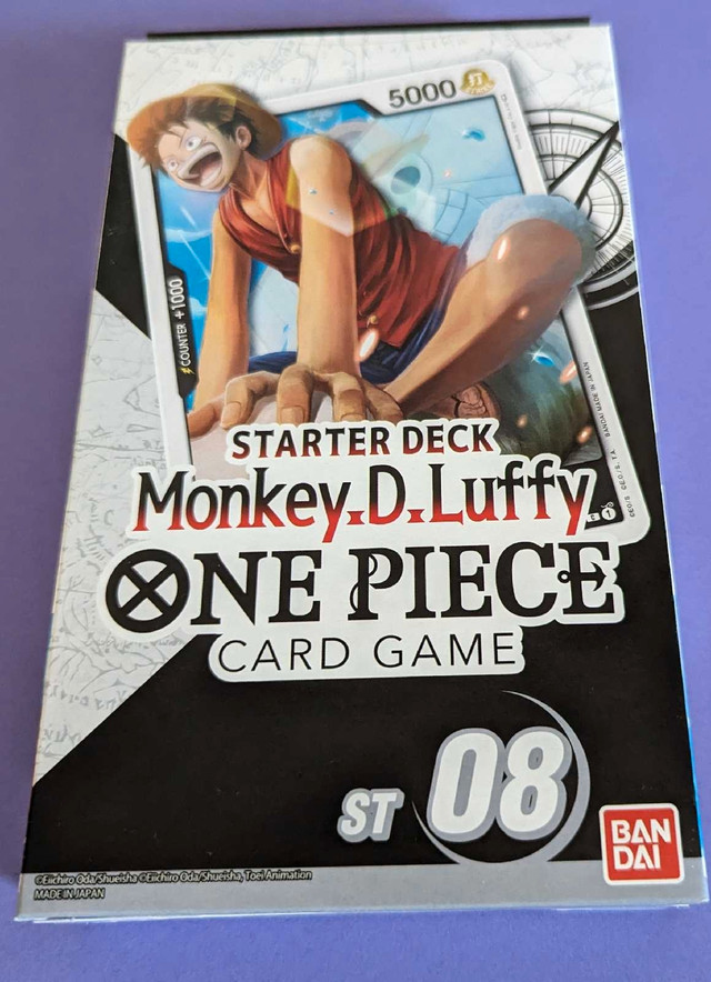 Starter Deck Monkey D Luffy One piece Card Game ST 08 in Toys & Games in Sault Ste. Marie