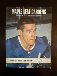 Tim Horton Souvineer Maple Leaf Gardens Magazine 1969