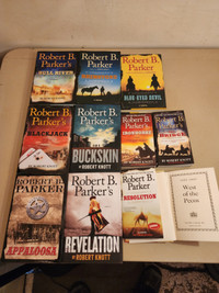10 Western Novels by Robert B. Parker 7 Hardcover 3 Soft Cover
