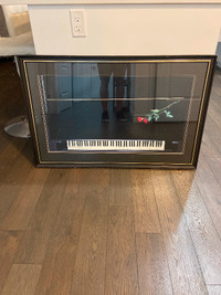 Framed piano picture