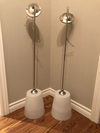 2 x lampes suspendu. 1 mètre haut, diamètre du verre 23cm et hau