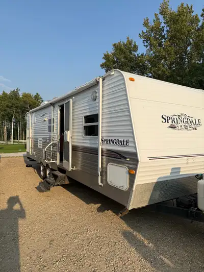 Clean 2007 Springdale by Keystone travel trailer. 32 feet. Has a nice awning for shade. Bathroom is...
