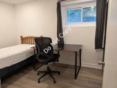 1 basement bedroom, $800 Responsible, serious, male student only. Furnished with bed, desk, chair, d...