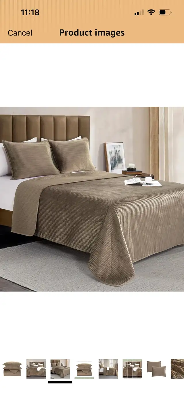 Elegant Comfort Velvet Corduroy Quilt Set