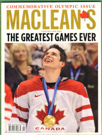 Maclean’s Commemorative 2010 Olympic mag, Sidney Crosby cover