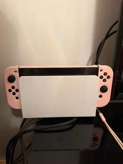 Nintendo Switch OLED + Dock + Pink Accessories + HDMI, View more