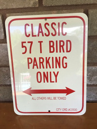 Classic 57 T Bird Metal Sign