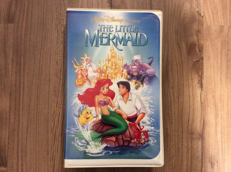 The Little Mermaid VHS Tape Disney Black Diamond Banned Cover for sale  