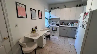 May sublet, up to 6 months. Everything’s included. A bunch of my clothes/desk stuff will be gone so...