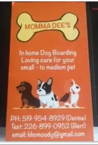 MOMMA DEE'S DOG BOARDING