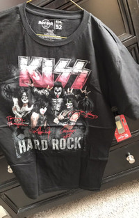 KISS Hard Rock NYC T-shirts L, XL, new